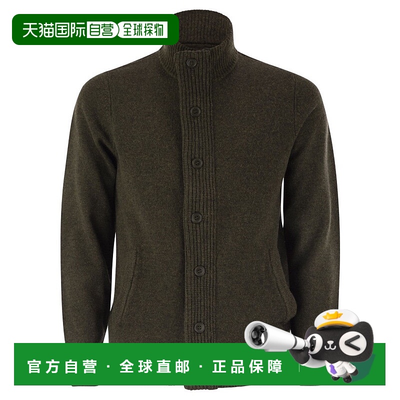 自营barbourZip-Up Jumper Patch - black 美国奥莱直发