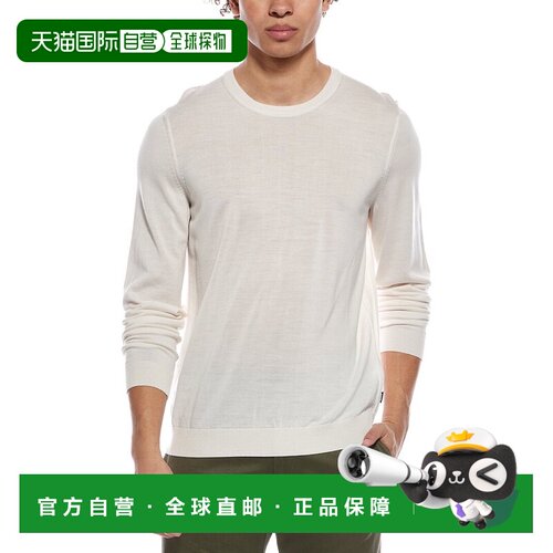 自营Hugo Boss Leno Wool Crewneck Sweater - tan 美国奥莱直发