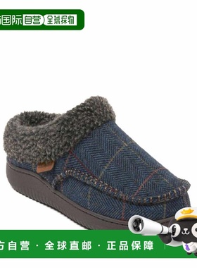 自营Dearfoams Men's Marshall Microsuede Moccasin Toe Clog Ho