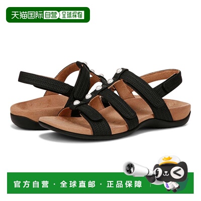 自营Vionic Amber I8708S1001 Sandals WoBlack Adjustable Strap