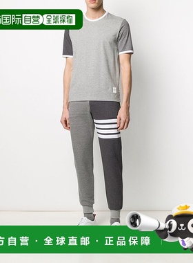 美国直邮THOM BROWNE - Men Short Sleeve Ringer Tee In Medium