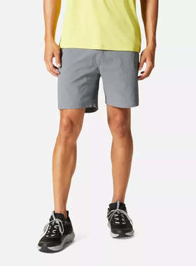 自营Men's Mountain Hardwear Basin Trek Shorts  Gray Stretch