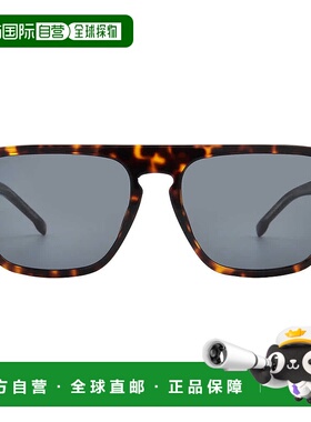 自营Hugo Boss Grey Square Men's Sunglasses BOSS 1599/S 0086/