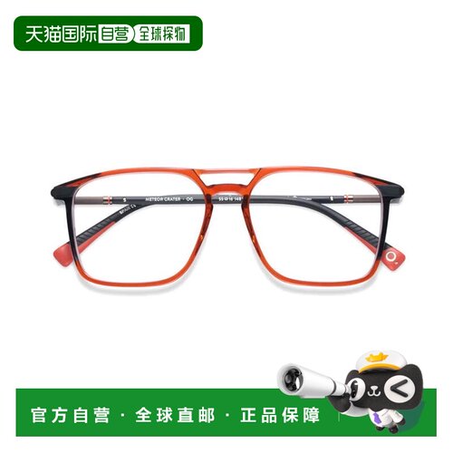 自营etnia barcelonaMeteor Crater Bold Square Frame Eyeglasse