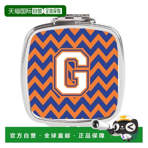 自营 Carolines Treasures CJ1060-GSCM 字母 G 雪佛龙蓝色正品