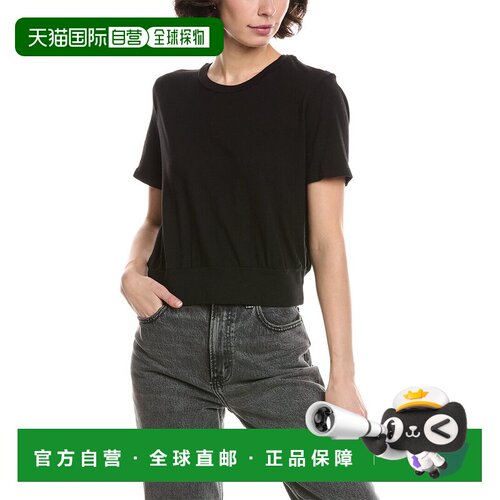 自营Michael Stars Dawson Banded T-Shirt - black 美国奥莱直发
