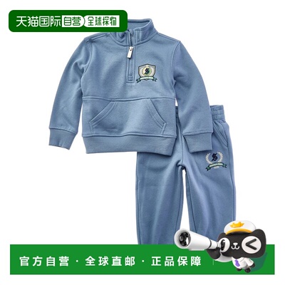 自营scotch & soda苏格兰威士忌和苏打水2件套头衫和慢跑者套装-