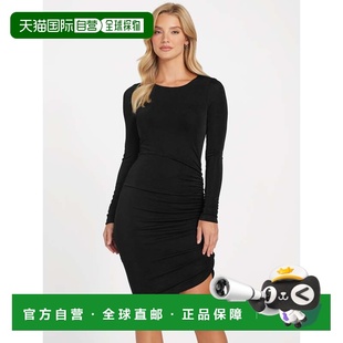 自营guessWrenley Slinky Dress 美国奥莱直发连衣裙包臀裙