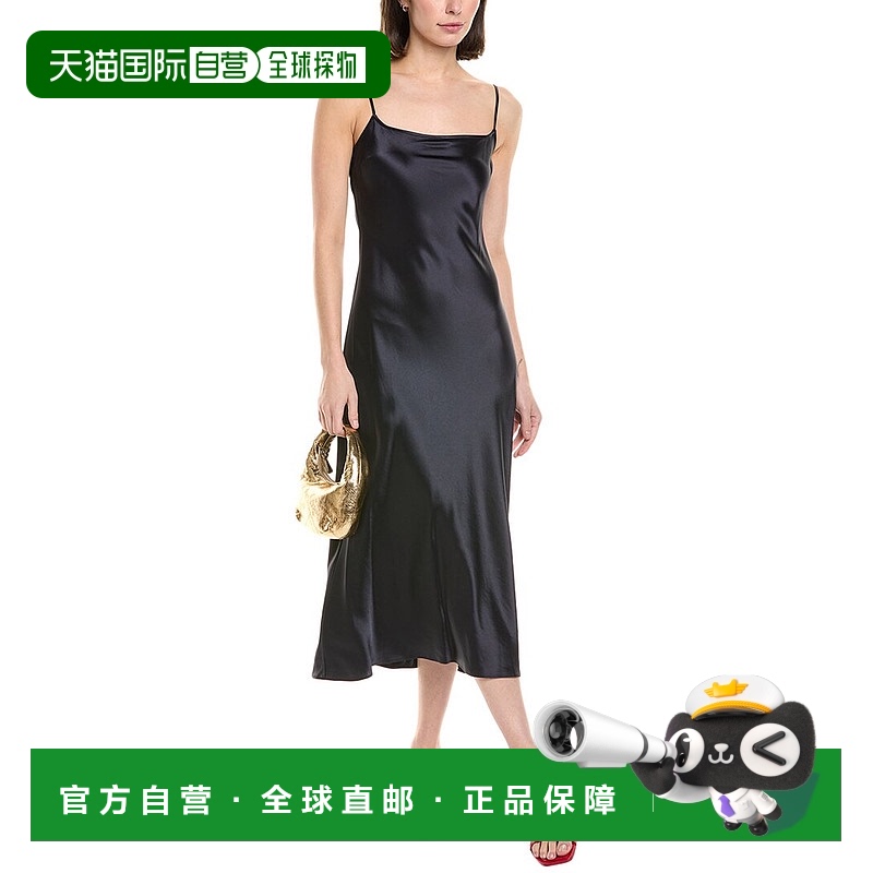 自营 STAUD Meander Slip Dress - blue 美国奥莱直发