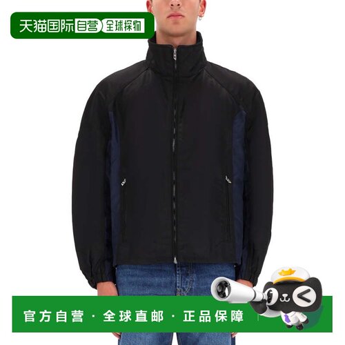 自营dieselJ-Kaye Boxy High Collar Jacket - black 美国奥莱直