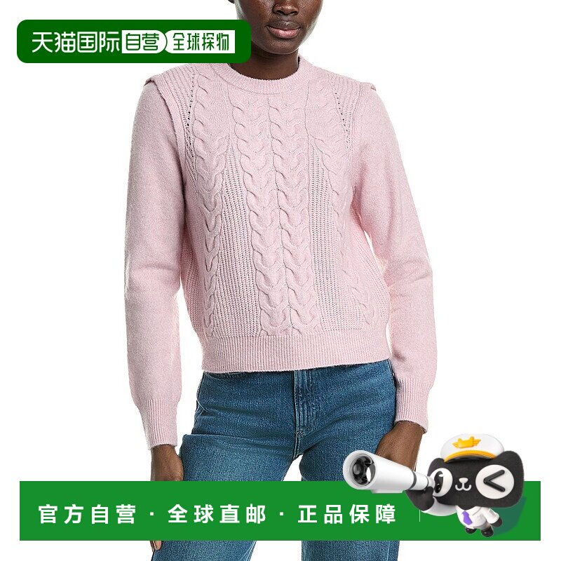自营Design History   Cable Knit Wool-Blend Sweater - pink 美