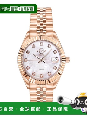 自营GV2 Women's Naples Diamond Swiss Watch - rose gold 美国