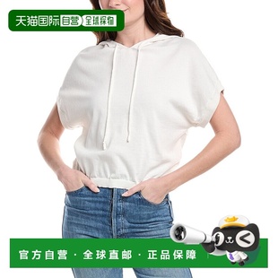 Extended Camuto Shoulder Hoodie 美国奥莱 自营 white Vince