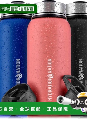 自营 zulay kitchenHydration Nation 保温水瓶 40 盎司 - 橙色