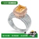 Suzy 橙色 Levian 4.88 自营 橙色黄水晶戒指 双音纯银 TCW 美