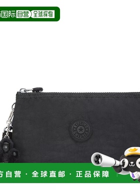 自营Kipling Creativity Extra Large Wristlet - black noir 美