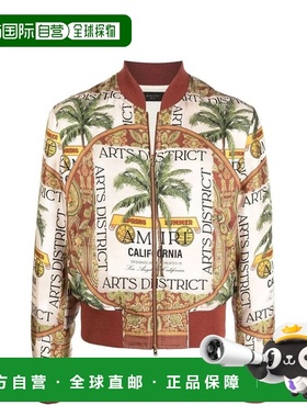 自营Amiri Silk Men's Bomber - beige 美国奥莱直发