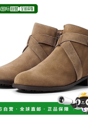 自营 Walking Cradles Kellen Boots女式美国7号灰褐色绒面脚踝拉