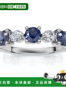 自营pompeii31Ct Sylvia Blue Sapphire & Diamond Wedding Ring
