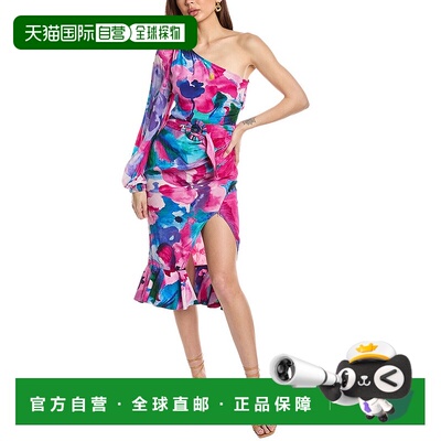 自营 hemant & nanditaHemant&Nandita单肩Midi连衣裙-紫色 美国