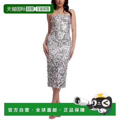 自营Dress The Population Viviana Sheath Dress - off white 美