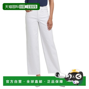 自营NYDJ Jemma Optic White Barrel Jean - white 美国奥莱直发