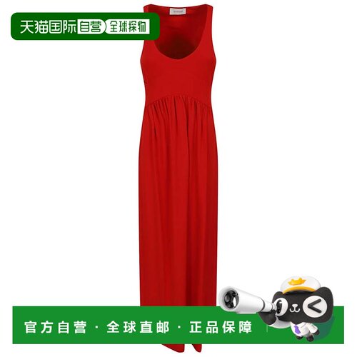 自营max maraMaxi Dress in Soft Stretch Crepe Jersey - red 美