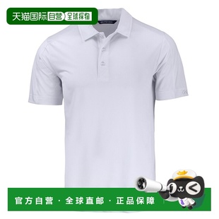 自营 cutter & buckCutter&Buck Prospect纹理弹力男式Polo衫-白