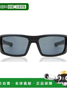 自营 spy间谍Dirk 6800000000011方形太阳镜-哑光黑色海灰色 美国
