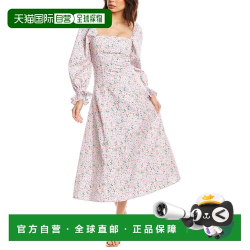 自营Olivia Rubin Willow 长早秋新款连衣裙 粉色 美国奥莱直发