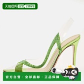 Rossi And Transparent 自营Gianvito green Pvc Suede Embellish