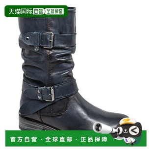Noelle Michael Leather Boot 美国奥莱直发 自营 navy Eric