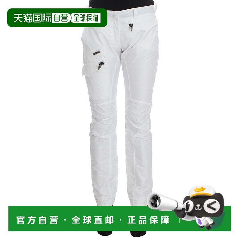 自营 Ermanno Scervino 尼龙衬垫修身工装女式长裤 - 白色 美国奥