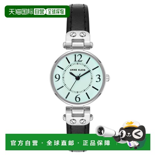 自营Anne Klein Women's Classic 34mm Watch - black 美国奥莱直