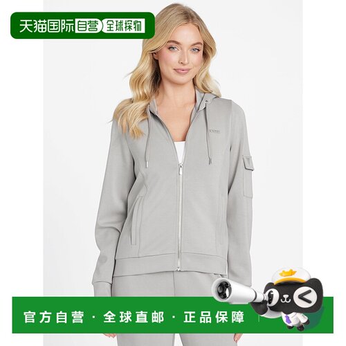 自营guessMaria Zip Hoodie - moondust 美国奥莱直发卫衣