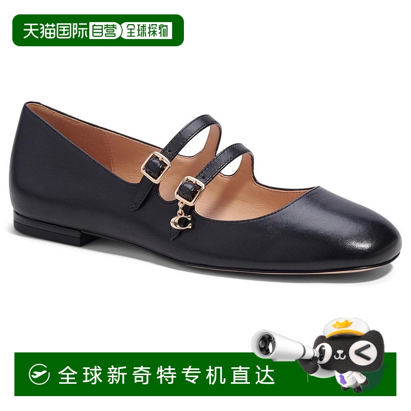 1h可退 【美国直邮】coach 女士 时尚休闲鞋蔻驰真皮平底鞋皮鞋
