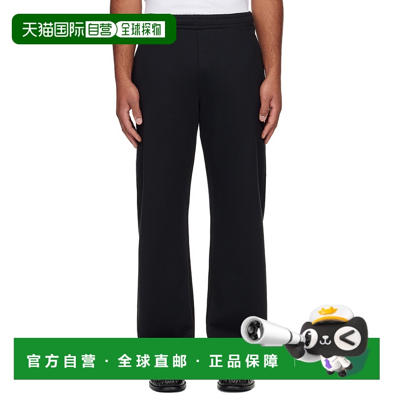 香港直邮潮奢 Marine Serre 男士 黑色 Moon Logo Fleece 运动裤