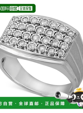 【美国直邮】macy's 通用 戒指纯银宝石钻石银色时尚