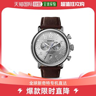 休闲手表表盘皮带石英表带奢华腕表爆款 通用 美国直邮Shinola