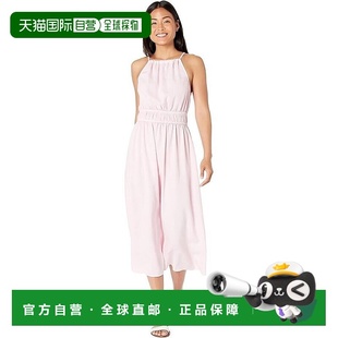 Bella 吊带领A字型JDM908 Dahl 粉色无袖 粉色 Midi连衣裙女式 自营