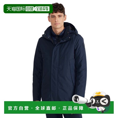 自营Pajar 男式 Altair 中长款派克大衣，带焊接细节和可拆卸风帽
