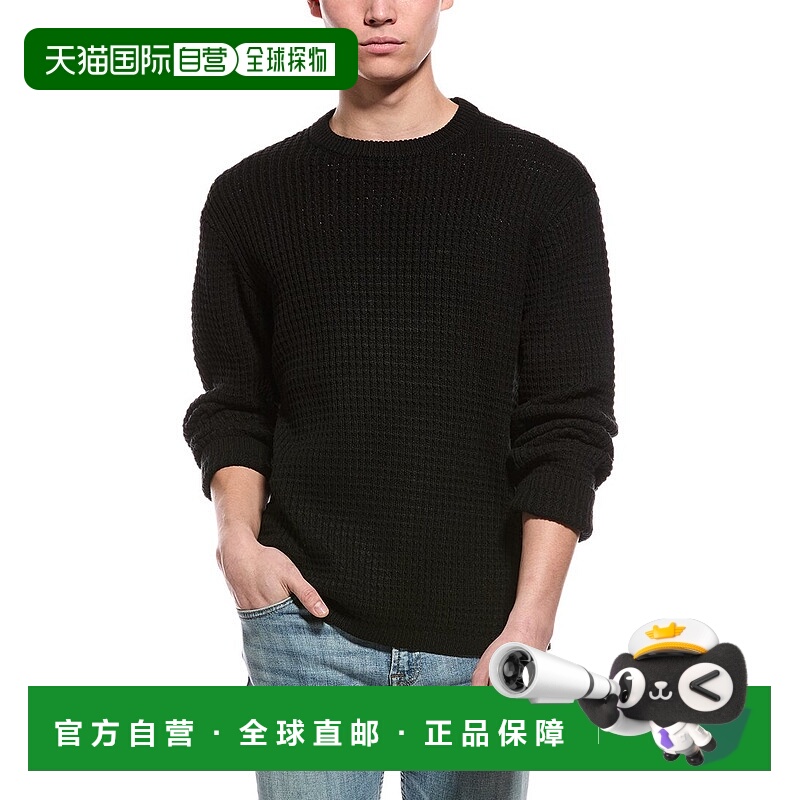 自营Slate & Stone Waffle Knit Wool-Blend Crewneck Sweater -