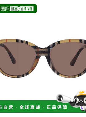 自营Burberry Brown Butterfly Ladies Sunglasses BE4455F 41637
