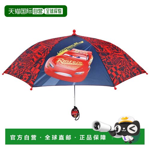 自营Disney Pixar Cars Lightning McQueen Kids Umbrella - mul