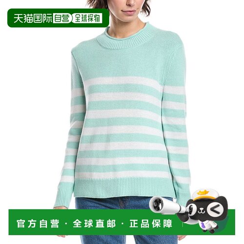自营Sail to Sable Roll Neck Striped Sweater - green 美国奥莱