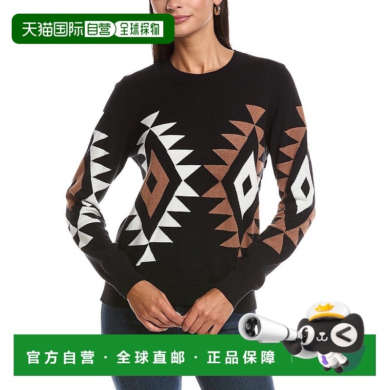 自营Minnie Rose Aztec Sweater - black 美国奥莱直发毛衣
