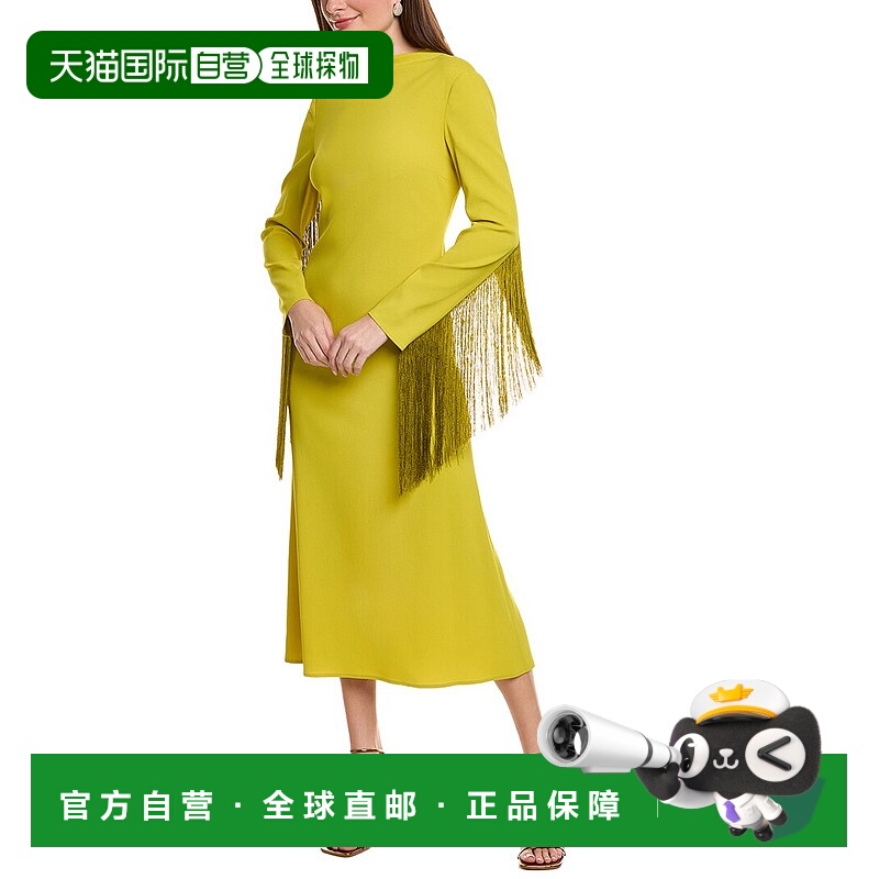 自营LAPOINTE Pebble Crepe Maxi Dress - green 美国奥莱直发