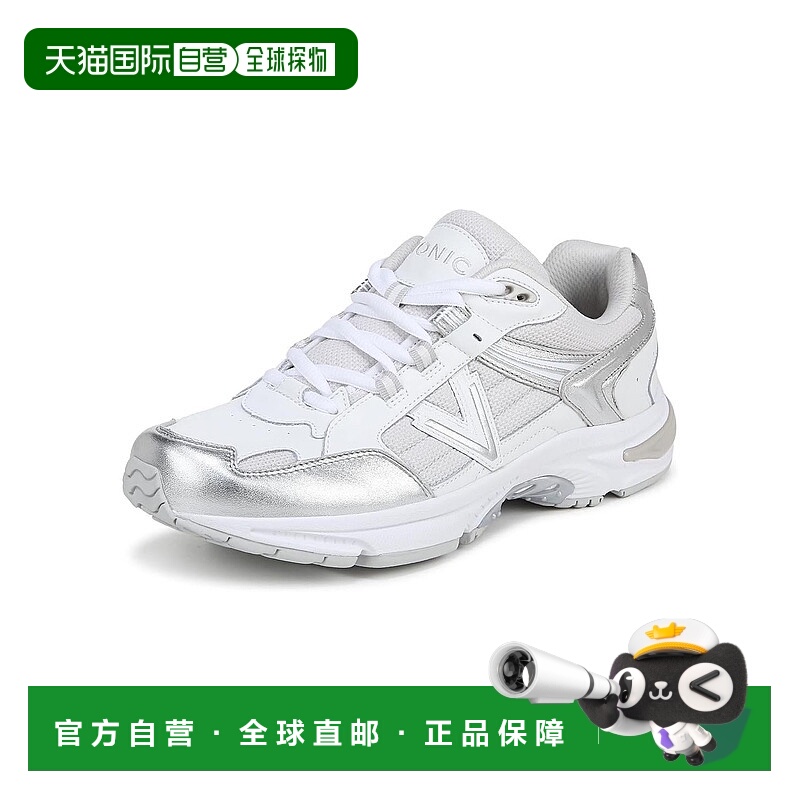 自营Vionic Womens 23Walk 2.0 Sneaker - White Silver Leather