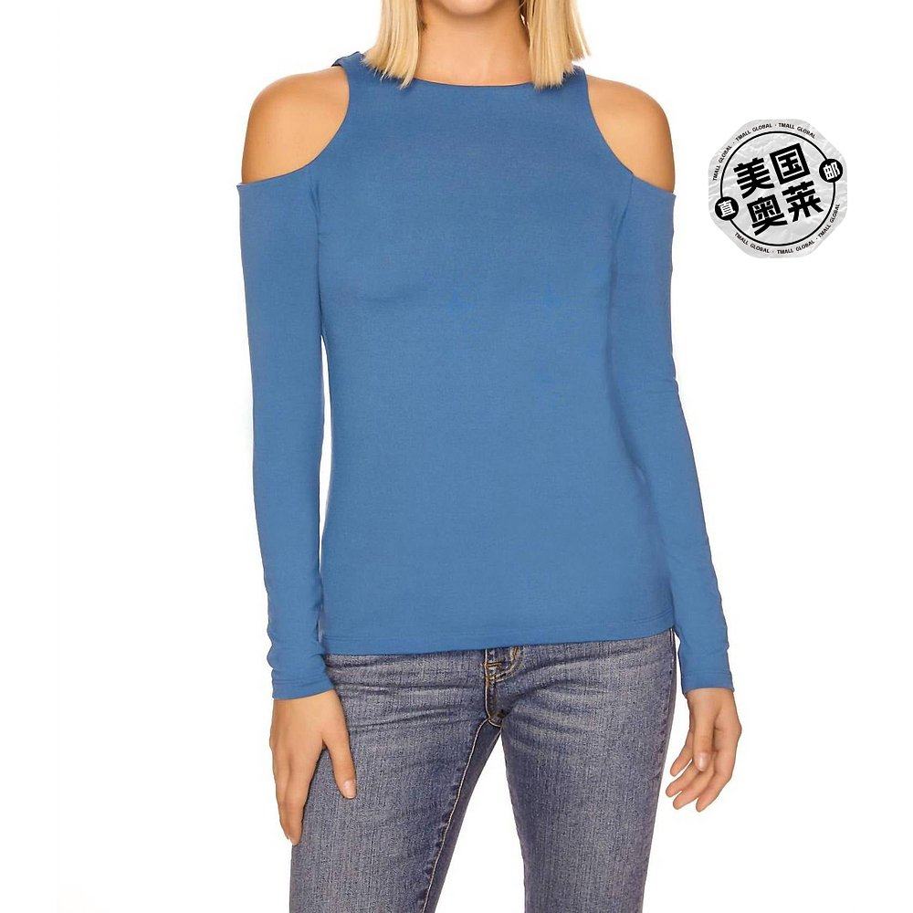 susana monaco禁忌中的露肩长袖圆领早秋新款上衣 taboo 【美国奥