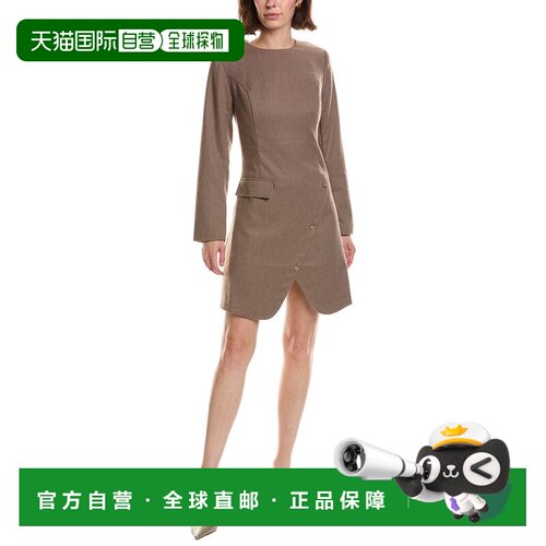 自营pascale la modePascale Fashion Long Love羊毛混纺迷你连衣